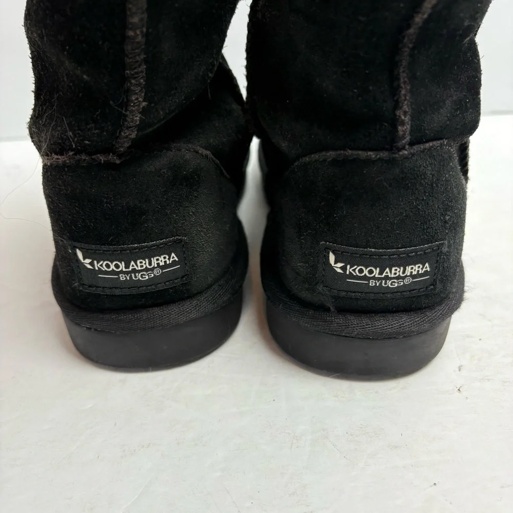 Koolaburra by Ugg Black Suede Snow Boots Koola Tall Kids size 3